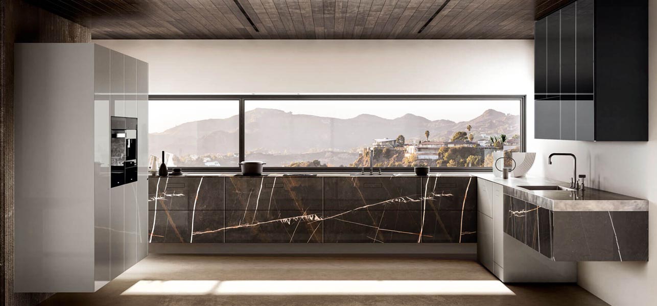 Cucina Marble XGlass di Lago Cucina Marble XGlass di Lago